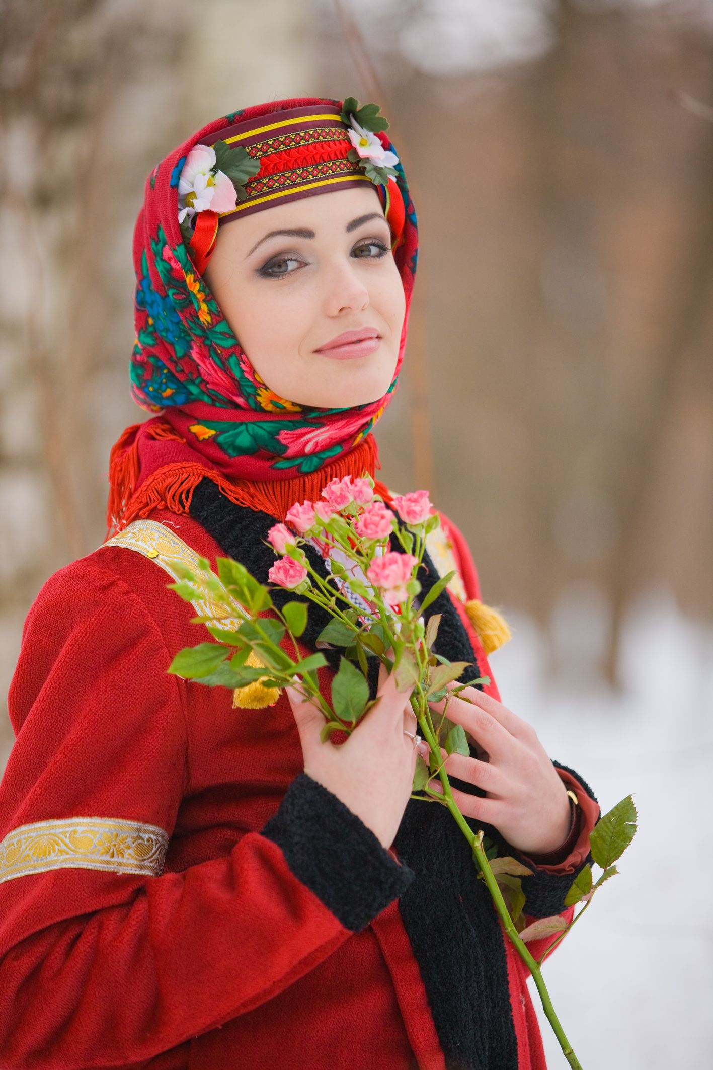 Sexy girl Girls in Slavic costumes in Xinbei